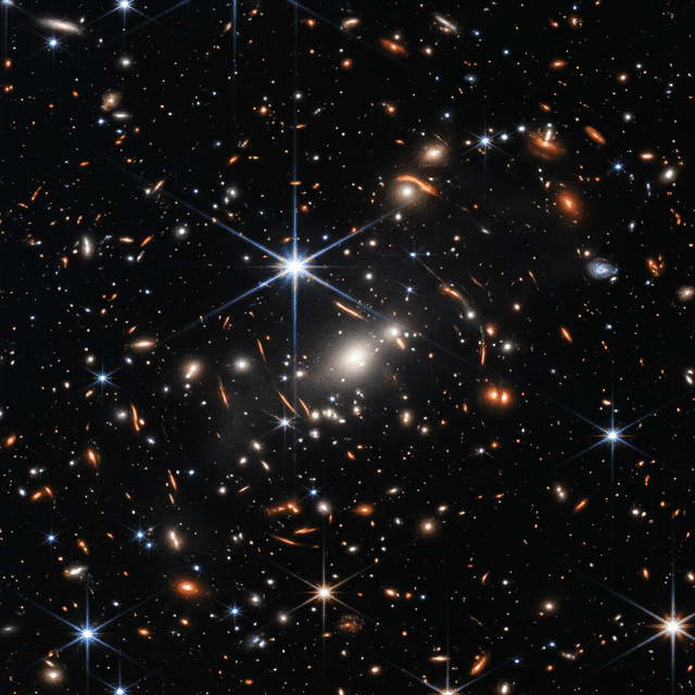Amas de galaxies observé dans l’espace
